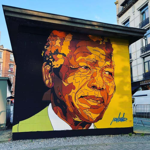 NELSON MANDELA | Street Murals by NovaDead