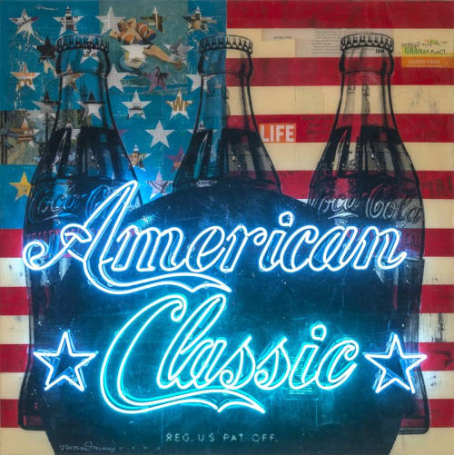American Classic Neon | Paintings by Robert Mars | The Coca Cola HQ Atlanta in Atlanta
