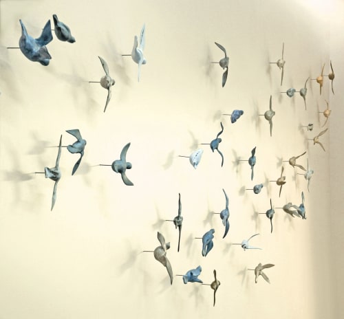 Murmurations | Wall Hangings by Susan Hostetler Studio | Inova Fairfax Hospital in Falls Church