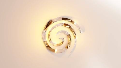 Ammonite Sconce by Gaea Craft | Sconces by Gaea Craft