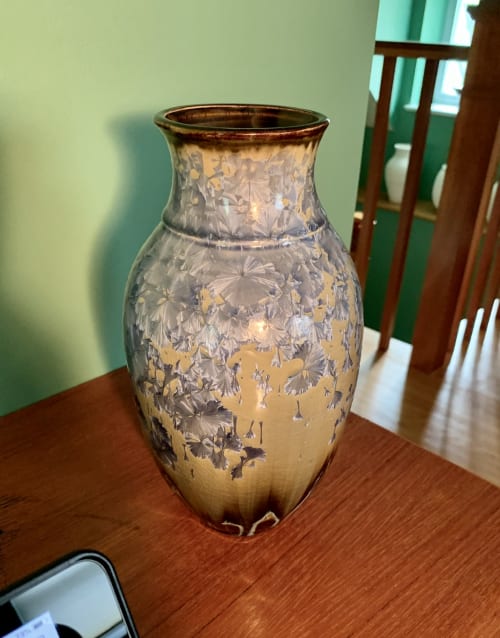 Wisteria Crystalline Vase | Vases & Vessels by Bikki Stricker