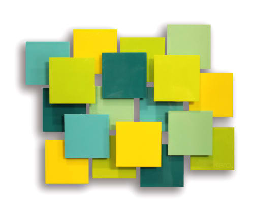 "Playtime" AP Glass and Metal Wall Sculpture | Wall Hangings by Karo Studios