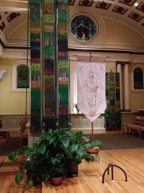 MHR Processional Banner | Art & Wall Decor by Stefan Salinas | Most Holy Redeemer Church in San Francisco