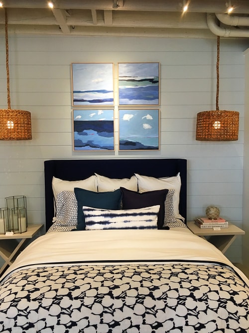 Seascapes in Serena & Lily stores and their Website/Art | Paintings by Janet Bludau Fine Art | Serena & Lily Design Shop in Atlanta