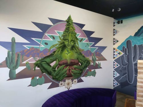 Tucson Mother Plant mural | Murals by Annie Kyla Bennett Art | Desert Bloom Re-Leaf Center in Tucson