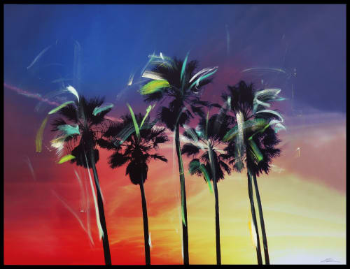 California Multi Palms | Paintings by Pete Kasprzak