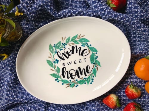 Home Sweet Home | Ceramic Plates by Two Brushes