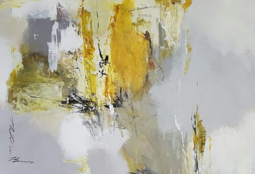 Mustard Feilds | Paintings by Natasha Barnes