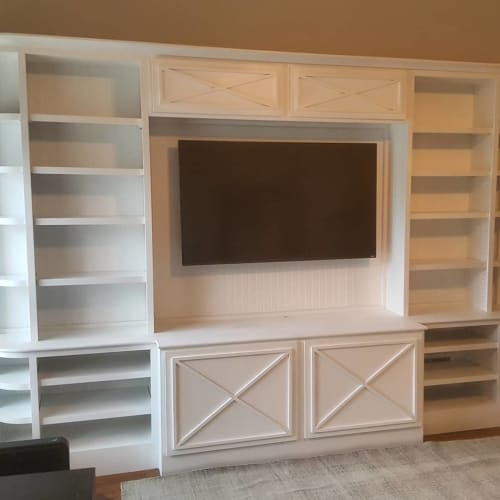 Built In Media Cabinet By Russell Kieselbach Seen At Private