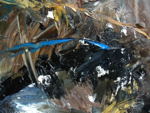 Foret | Oil And Acrylic Painting in Paintings by Candace Wilson Art Studio