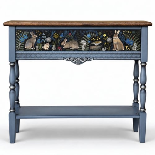 Where the Ovenbird Sings — Woodland Console with Drawer | Tables by Alevtina G