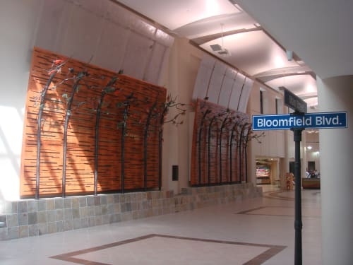 Forest of Recognition | Public Sculptures by Chris Nordin Studios | Henry Ford West Bloomfield Hospital in West Bloomfield Township