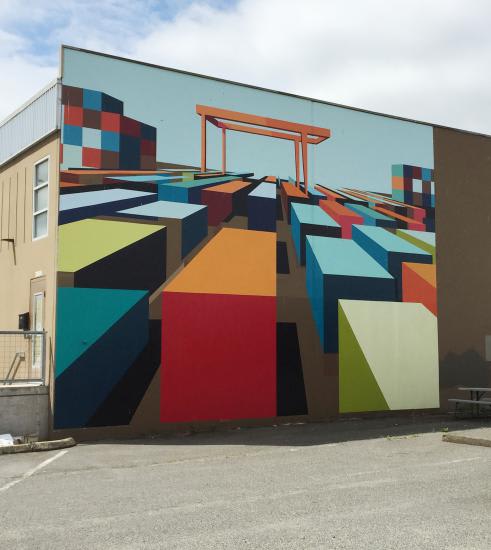 Shop Small Mural, Seattle, American Express | Street Murals by Mary Iverson