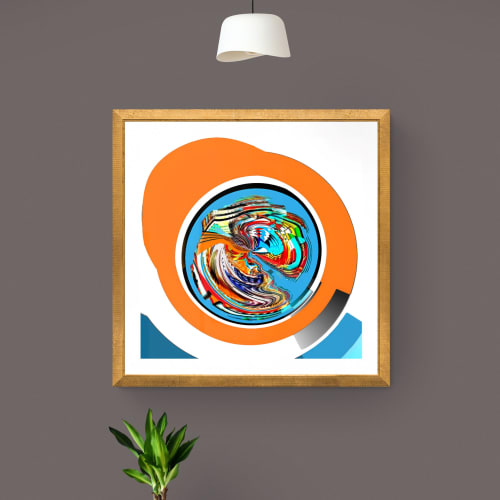 Modern Abstract - "Circle Five" -Giclee | Paintings by Paul Manwaring Fine Art Prints