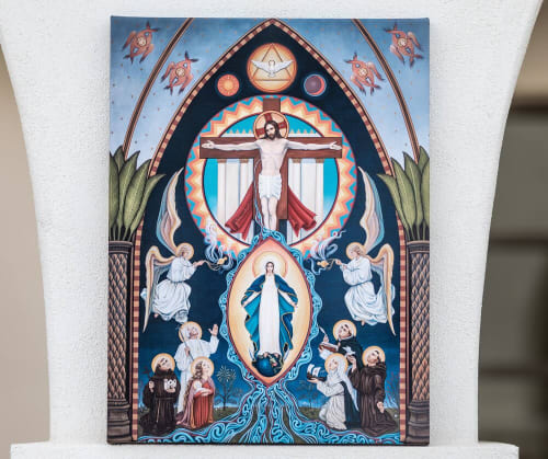 Christ's Eternal Sacrifice - Giclee on Canvas | Art & Wall Decor by Ruth and Geoff Stricklin (New Jerusalem Studios)