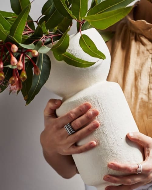 White vessel | Vases & Vessels by stephanie phillips ceramics