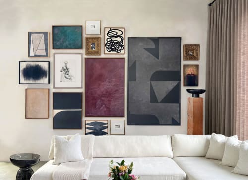 "C'est La Vie" Abstract Expressionism Framed Giclée I Small | Prints in Paintings by ART + ALCHEMY By Nicolette Atelier