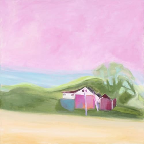 My Back Yard | Paintings by Shirley Bavonese | Sweetwaters Coffee & Tea Washington St. in Ann Arbor