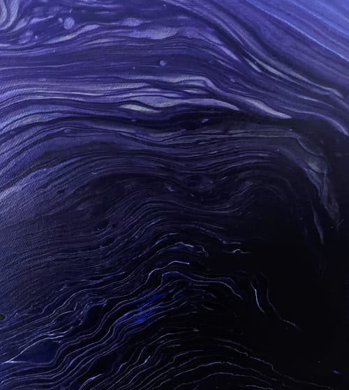 Violet Stratum | Paintings by Carrie Rodak Fine Art