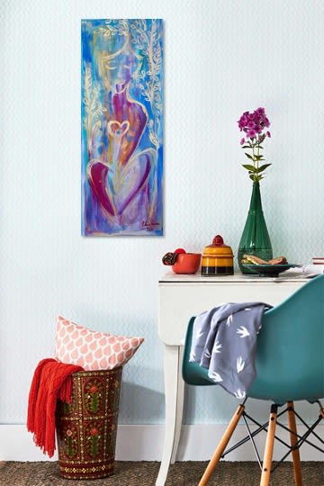 Divine blue (2025) | Oil And Acrylic Painting in Paintings by Elena Parau