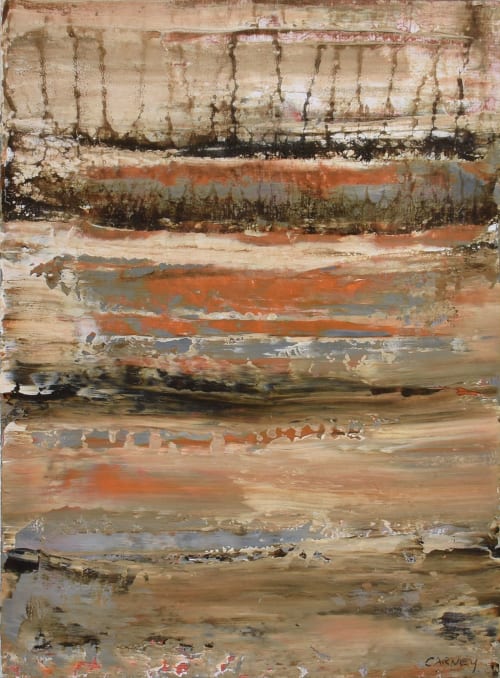 Poetic Grass 01 Framed Acrylic Painting on Matboard | Oil And Acrylic Painting in Paintings by Lisa Fine Art