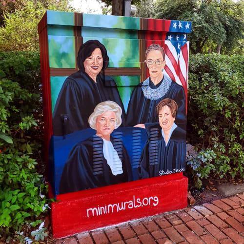 four female supreme court justices mural | Street Murals by Studio Jexxi