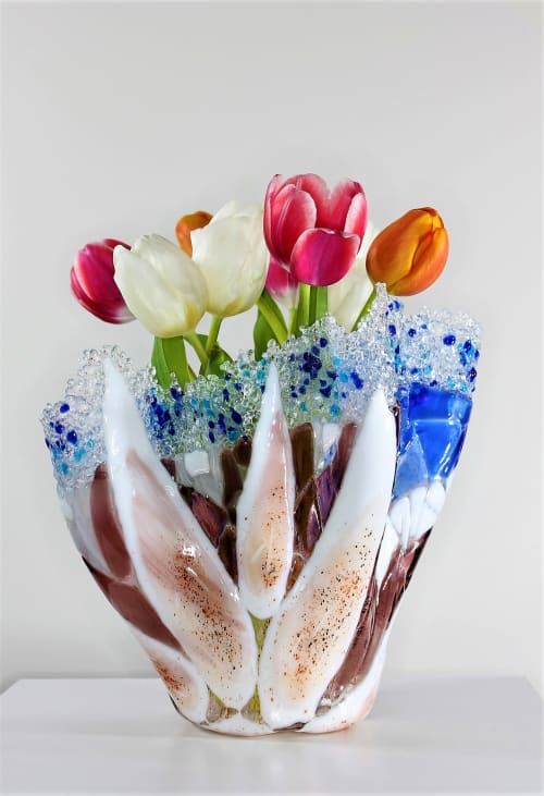 Art Glass Sculptures, Vessels and Bowls | Sculptures by Elijah Kell Art Glass | Mooresville Art Gallery in Mooresville