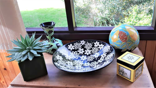 Ceramic Large Black & White Bowl | Tableware by Glaze Ceramics