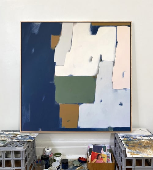 'Unfolding Field', original painting by Sarah Kelk - SOLD | Oil And Acrylic Painting in Paintings by Sarah Kelk