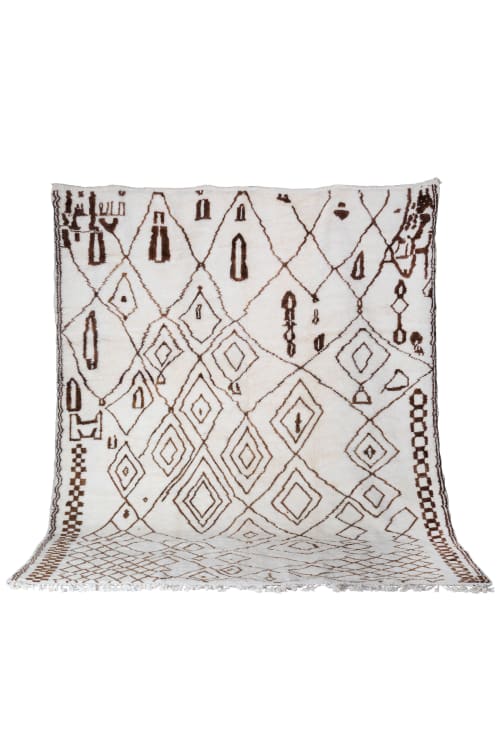 Contemporary Beni Ourain Moroccan Rug | Area Rug in Rugs by Kechmara D