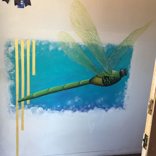 Dragonfly Mural | Murals by Natachu INK