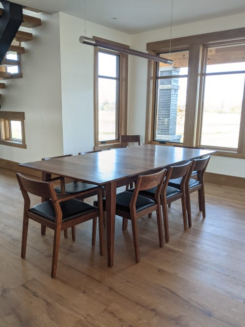 Walnut Mid Century Dining Set | Dining Table in Tables by GlessBoards
