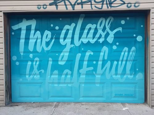 The Glass is Half Full | Street Murals by Christopher Rouleau