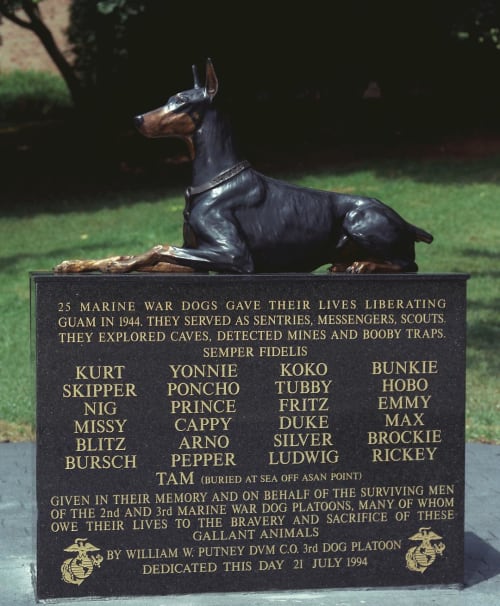 Always Faithful | Public Sculptures by Bahary Studios Inc | National War Dog Cemetery in Santa Rita