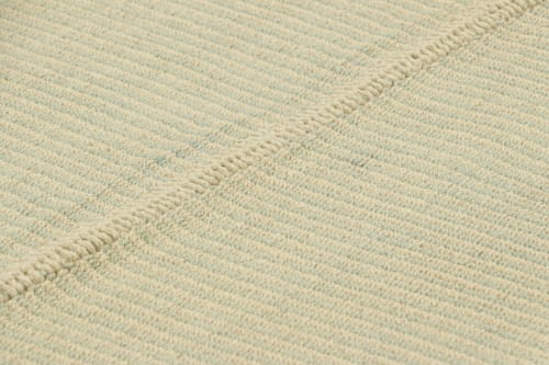 Rug & Kilim’s Contemporary Kilim in Cream and Blue Textural | Rugs by Rug and Kilim