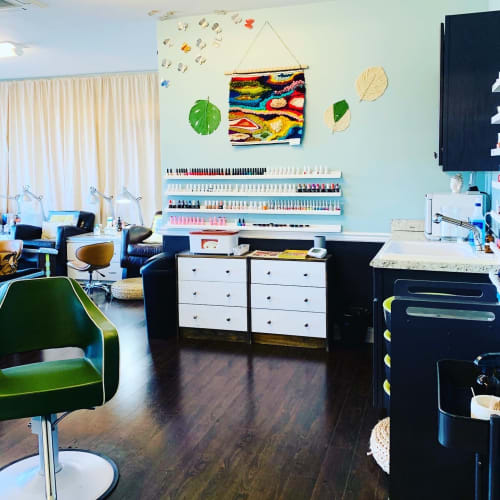 Rainbow Geode | Macrame Wall Hanging in Wall Hangings by Great Blue Fiber | Atelier Clean Beauty SalonSpa in Chester