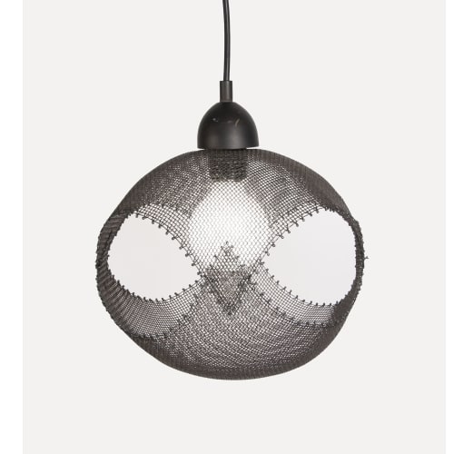 "Orb II" Steel Wire Mesh Pendant Light 8" Extra Small | Pendants by Anne Lindsay