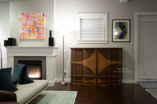 Art Deco Liquor Cabinet | Furniture by Earl Nesbitt Fine Furniture LLC