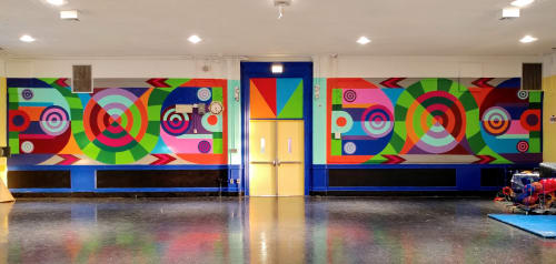 Active Design in Schools | Murals by Jessie Novik Murals | Public School 137 in Brooklyn