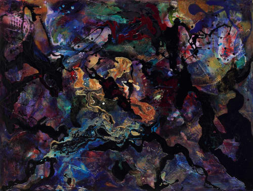 Storm Abstract Painting | Oil And Acrylic Painting in Paintings by Elyse Martin Large Abstract Paintings