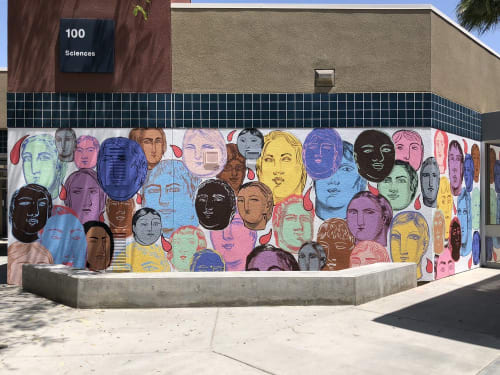 Cathedral City High School Mural | Murals by Sofia Enriquez | Cathedral City High School in Cathedral City