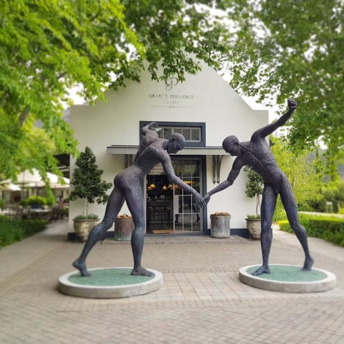 The Walkingn Man | Public Sculptures by Anton Smit | Grande Provence Heritage Wine Estate in Franschhoek