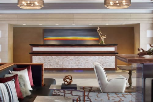 Arctic Fire | Oil And Acrylic Painting in Paintings by Hugo | Rochester Airport Marriott, West Ridge Road, Rochester, NY in Rochester