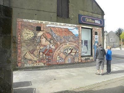 Homage To The Shale Workers | Street Murals by Andrew Crummy | Uphall in Livingston