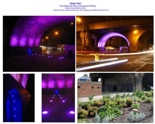 Ghost Train | Public Sculptures by Stallard Sculptures | Bushey Arches Bridge in Watford
