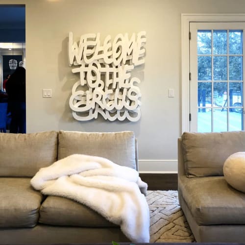 Welcome To The Circus | Wall Sculpture in Wall Hangings by Thomas Gromas