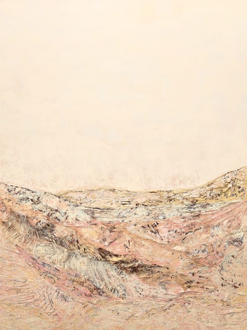 "Where The Gold Dust Lies" - Mixed Media Landscape Painting | Paintings by Kelly Hanna Studio