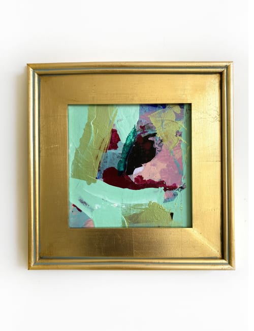 SOLD 'Heart Centered' Framed Painting | Paintings by Jessalin Beutler