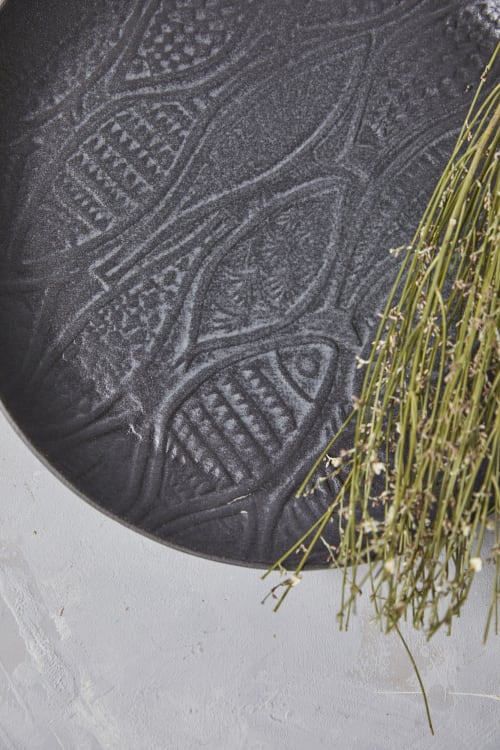 Ceramic Plate, Black Dinner Plate | Dinnerware by ShellyClayspot