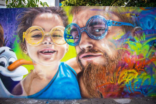 Graffiti Pai x Filha | Street Murals by Rafael Se7
